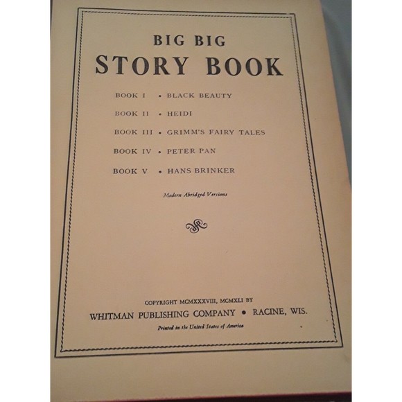 Big Big Story Book 1938 Whitman Publishing - Picture 3 of 5